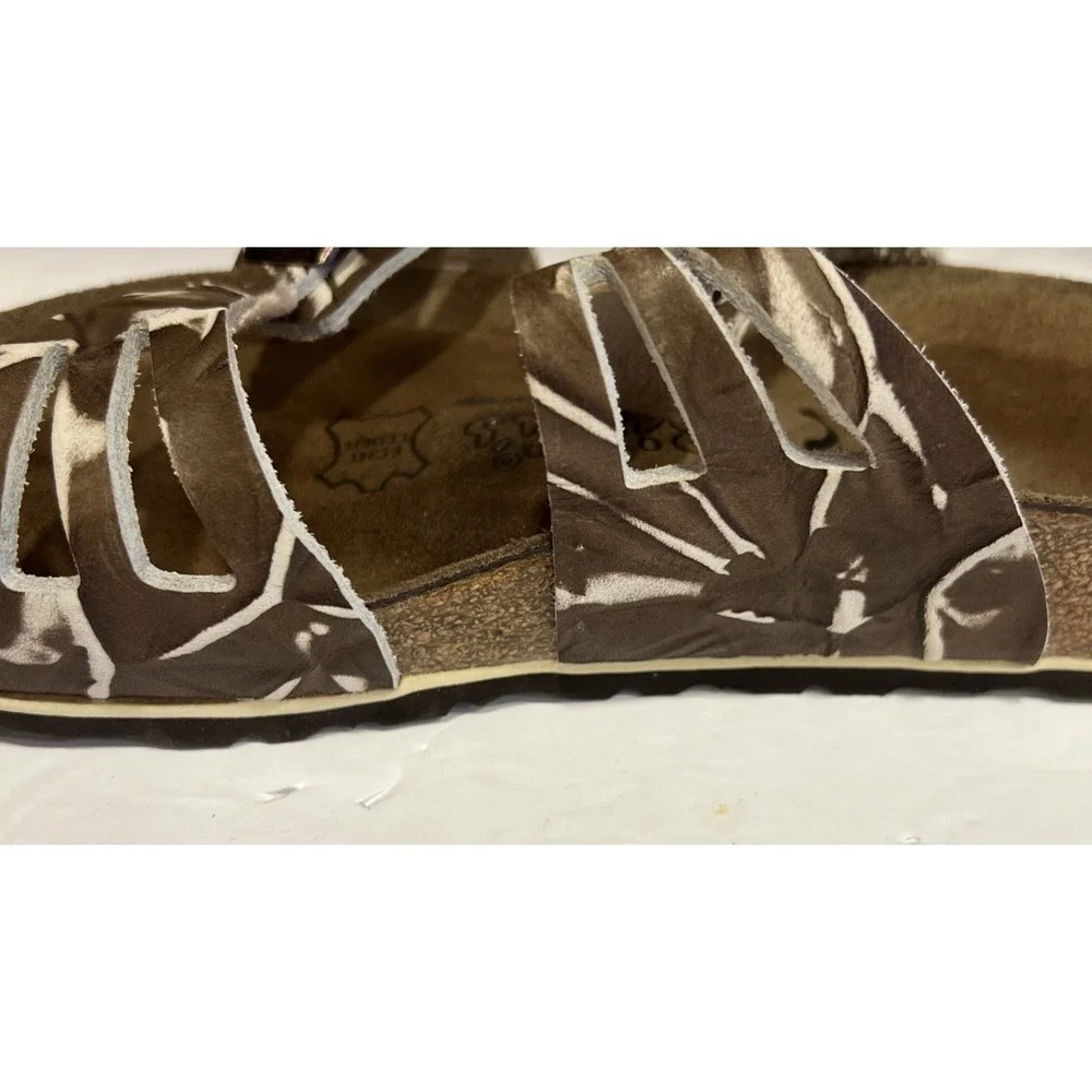 Birkenstock Birki's Grenada Softbed Leather Womens‎ Brown Suede Sandals Buckles